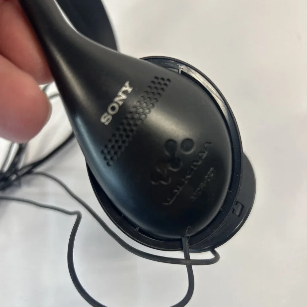 Vintage Sony Headphones MDR-027 Walkman Adjustable Lightweight NO Ear pads